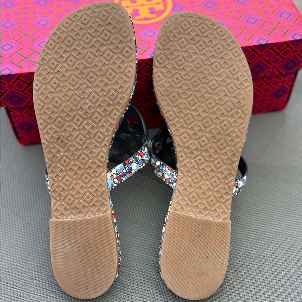 Tory Burch Multicolor Linosa Patterned Miller San… - image 4